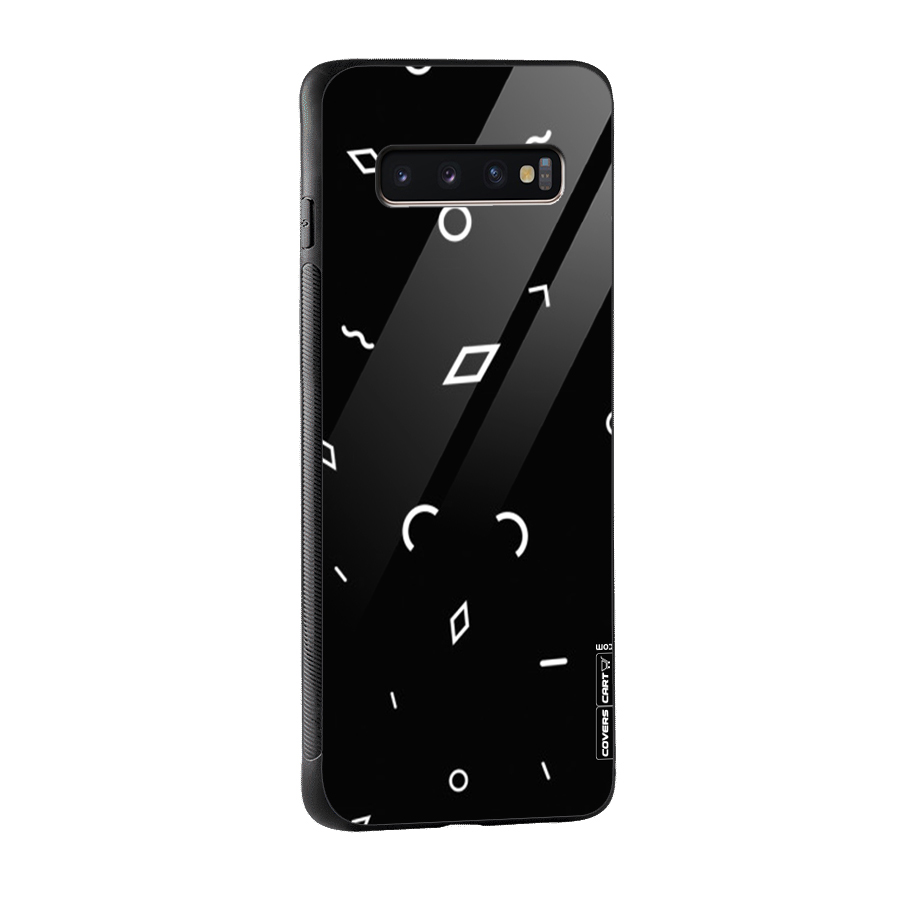 Minimal Shapes Glass Back Case for Galaxy S10 Plus