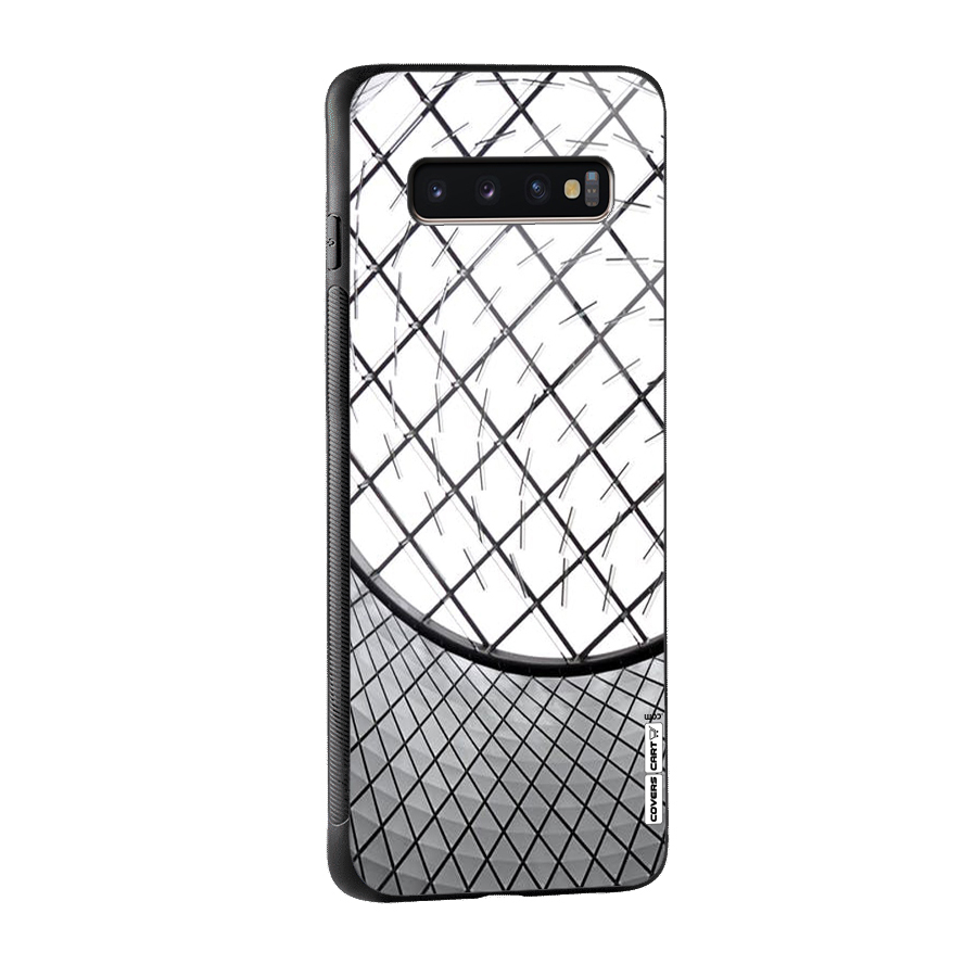 Modern Abstract Pattern Glass Back Case for Galaxy S10 Plus