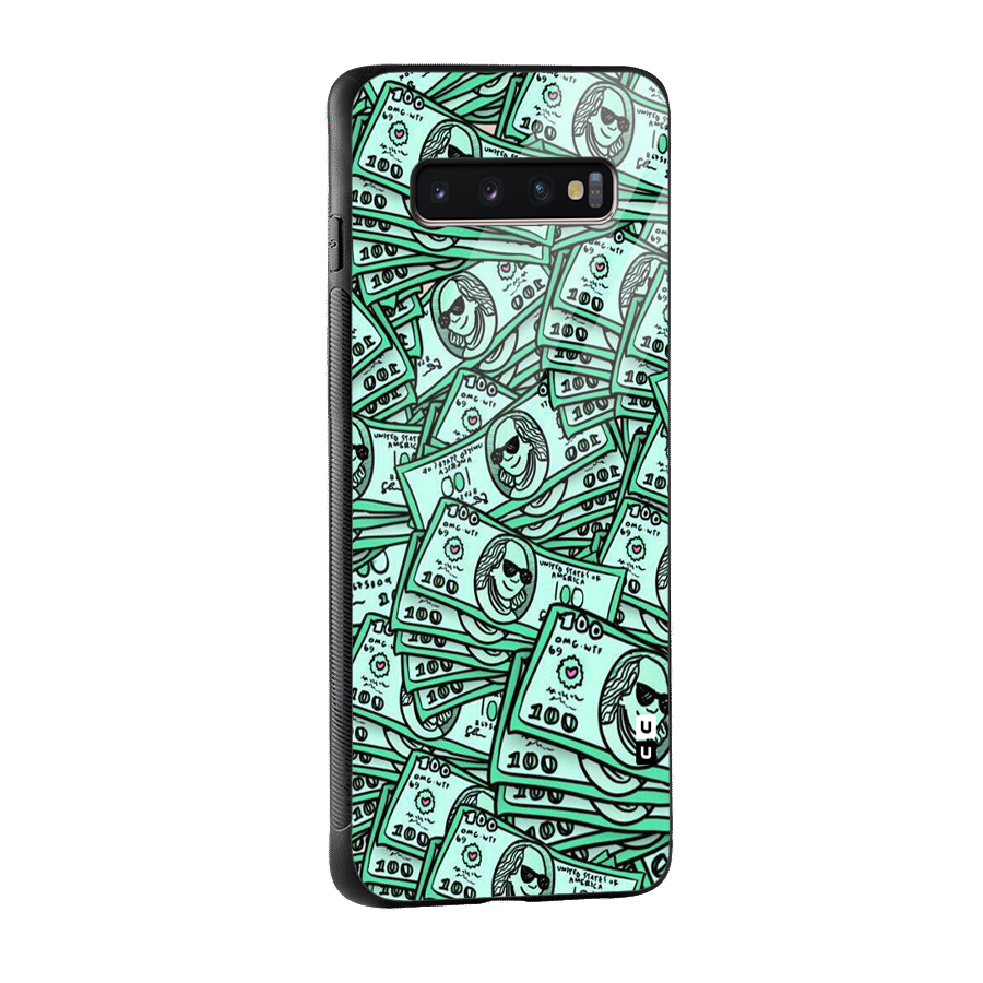 Money Swag Glass Back Case for Galaxy S10 Plus