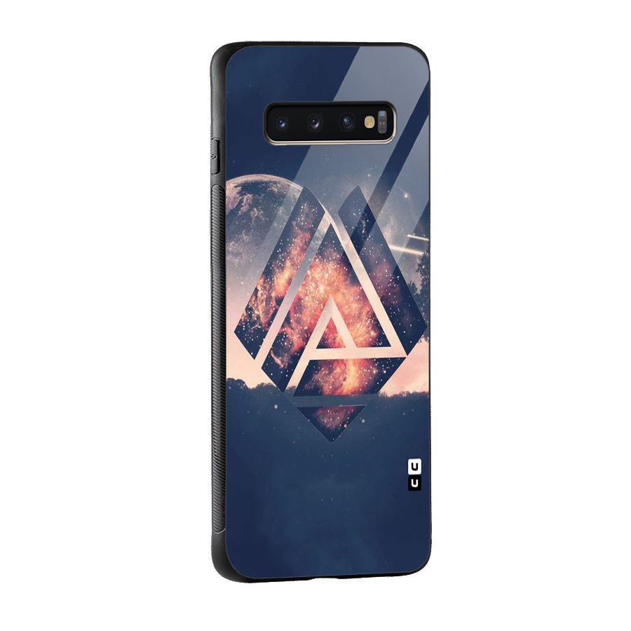 Moon Abstract Glass Back Case for Galaxy S10 Plus