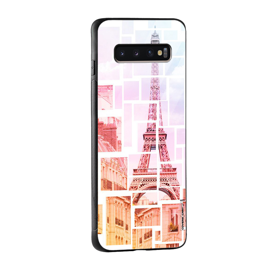 Mosiac City Glass Back Case for Galaxy S10 Plus
