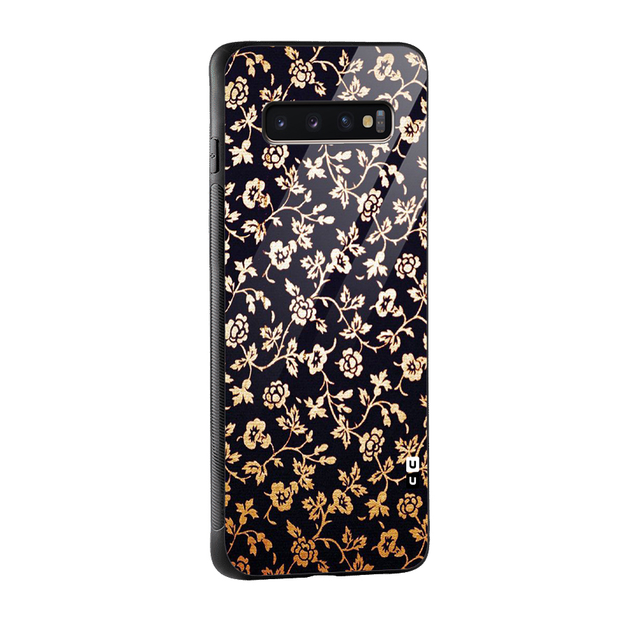 Most Beautiful Floral Glass Back Case for Galaxy S10 Plus