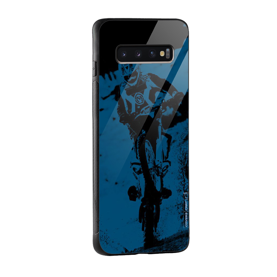 Moto Combat Glass Back Case for Galaxy S10 Plus