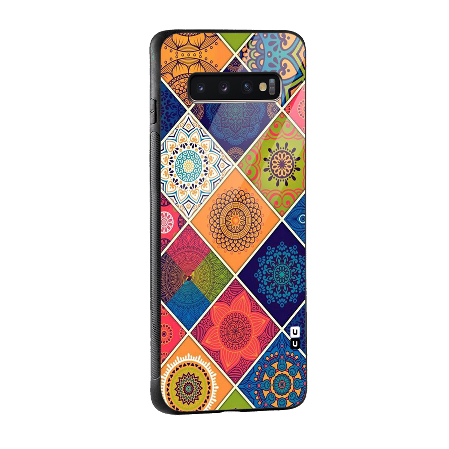Multi Designs Glass Back Case for Galaxy S10 Plus