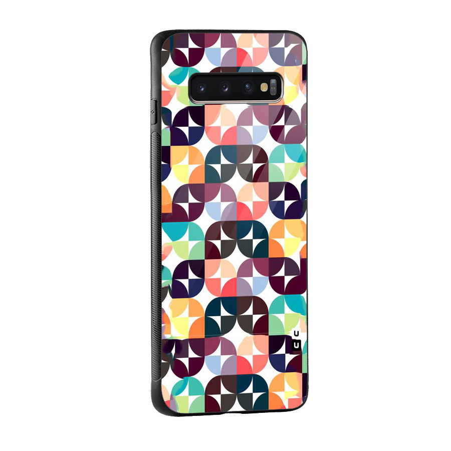 Multicolor Arc Glass Back Case for Galaxy S10 Plus