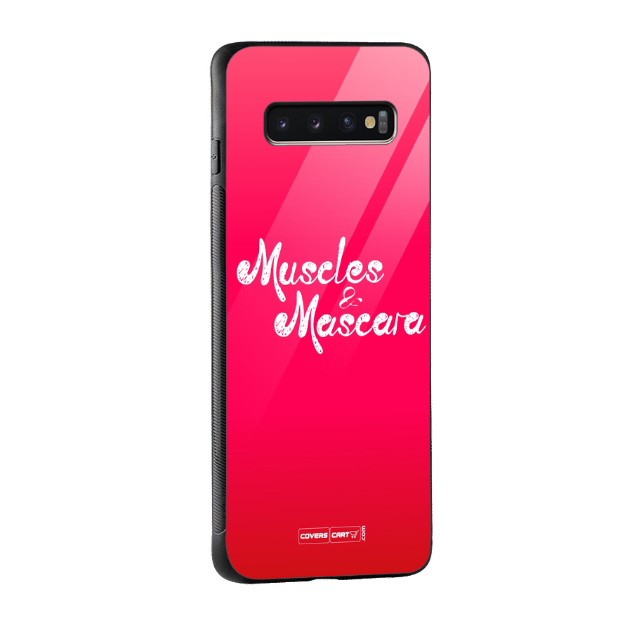 Muscles and Mascara Glass Back Case for Galaxy S10 Plus