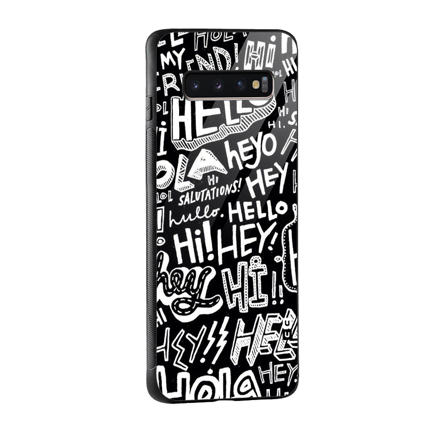 My Friend Glass Back Case for Galaxy S10 Plus