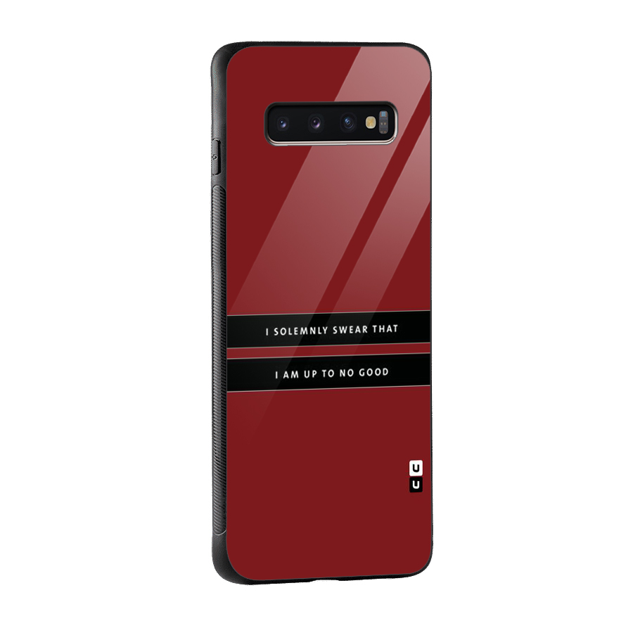 No Good Swear Glass Back Case for Galaxy S10 Plus
