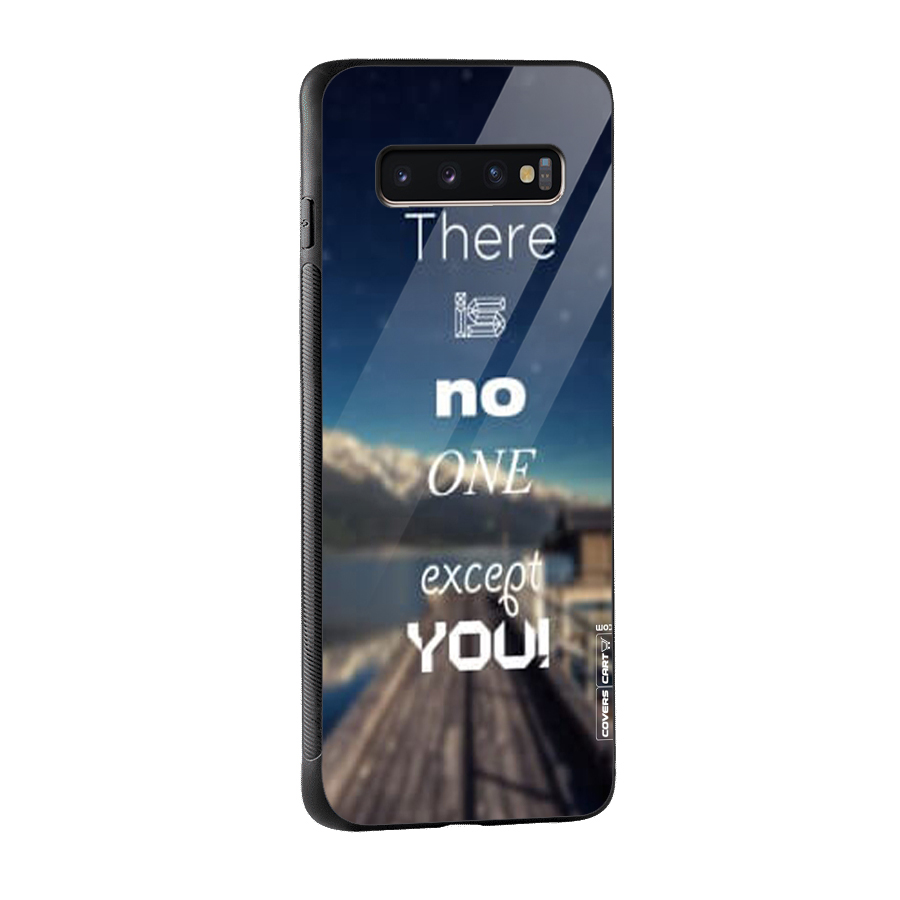 No One But You Glass Back Case for Galaxy S10 Plus