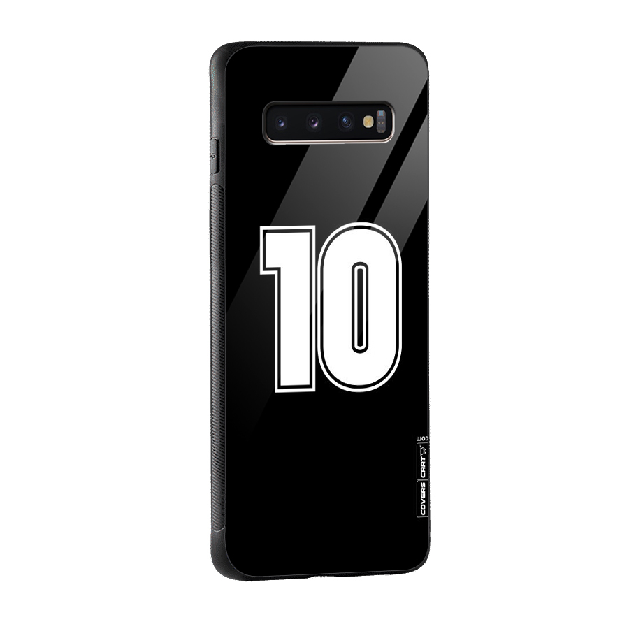 Number 10 Glass Back Case for Galaxy S10 Plus
