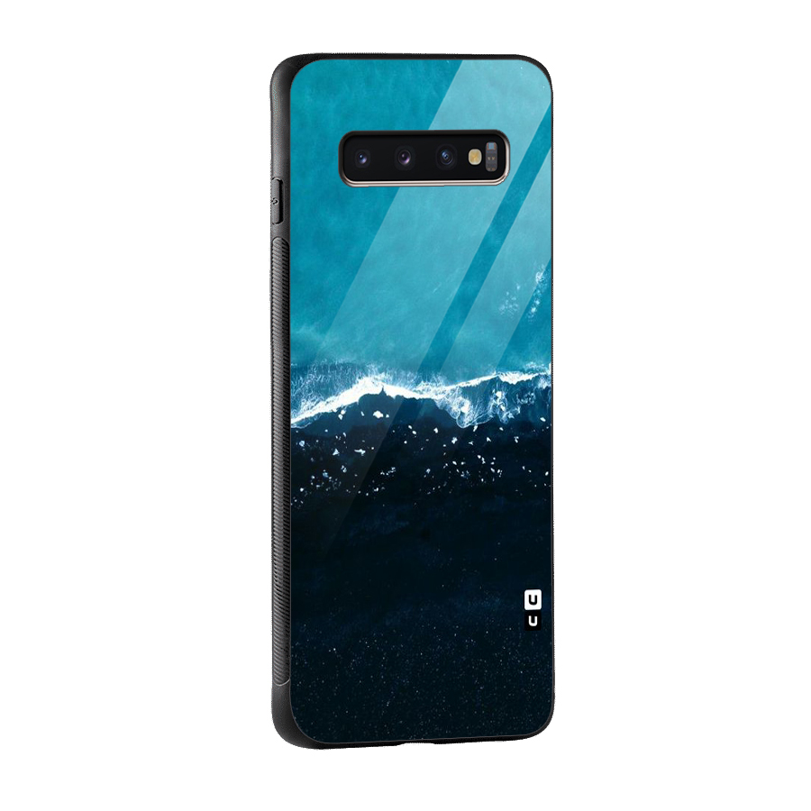 Ocean Blues Glass Back Case for Galaxy S10 Plus