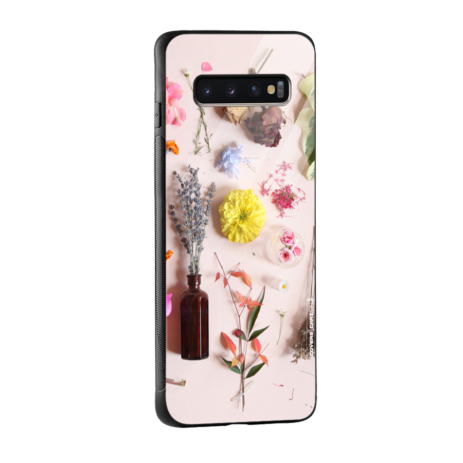 Old Petals Glass Back Case for Galaxy S10 Plus