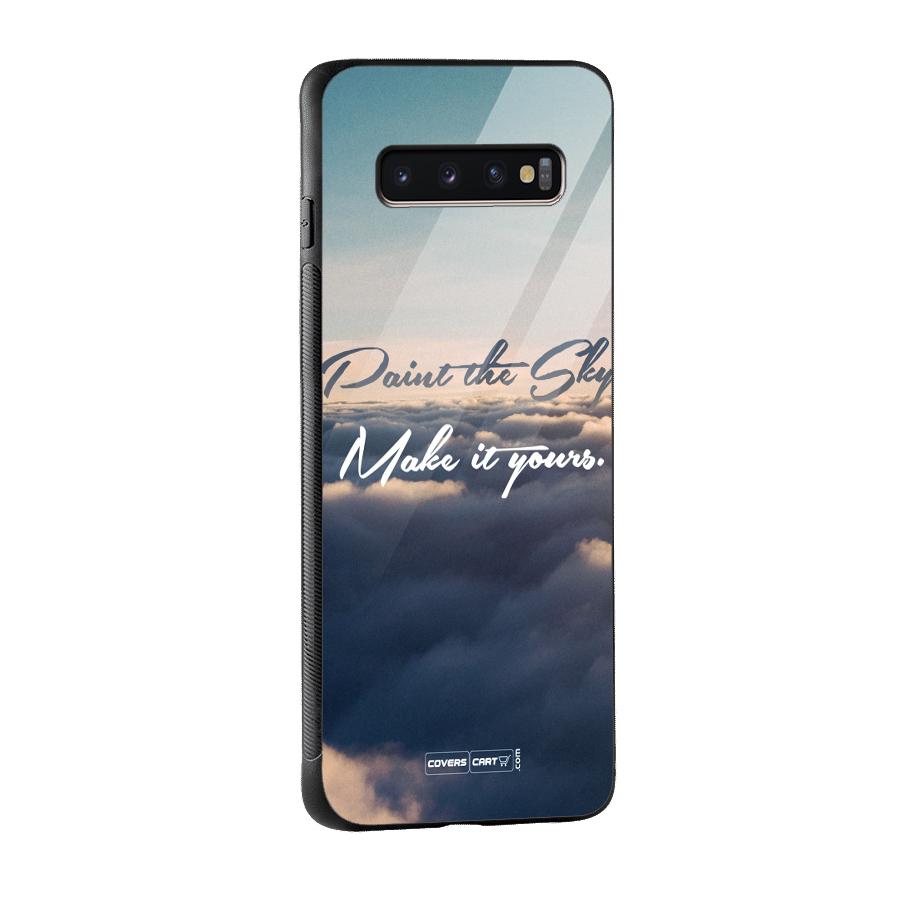 Paint the Sky Glass Back Case for Galaxy S10 Plus