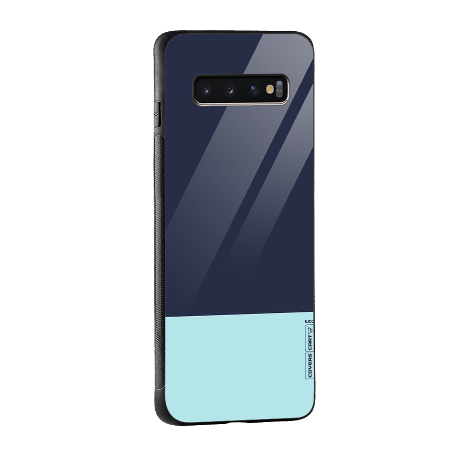 Pastel Blues Glass Back Case for Galaxy S10 Plus