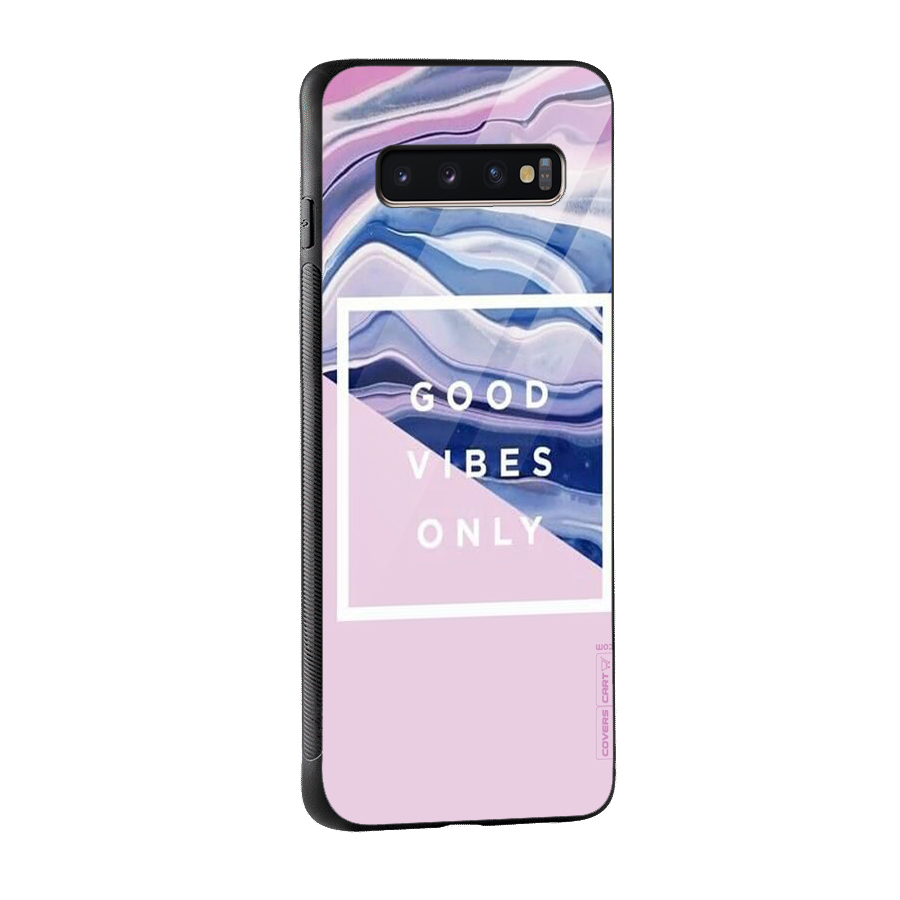 Pastel Color Vibes Glass Back Case for Galaxy S10 Plus
