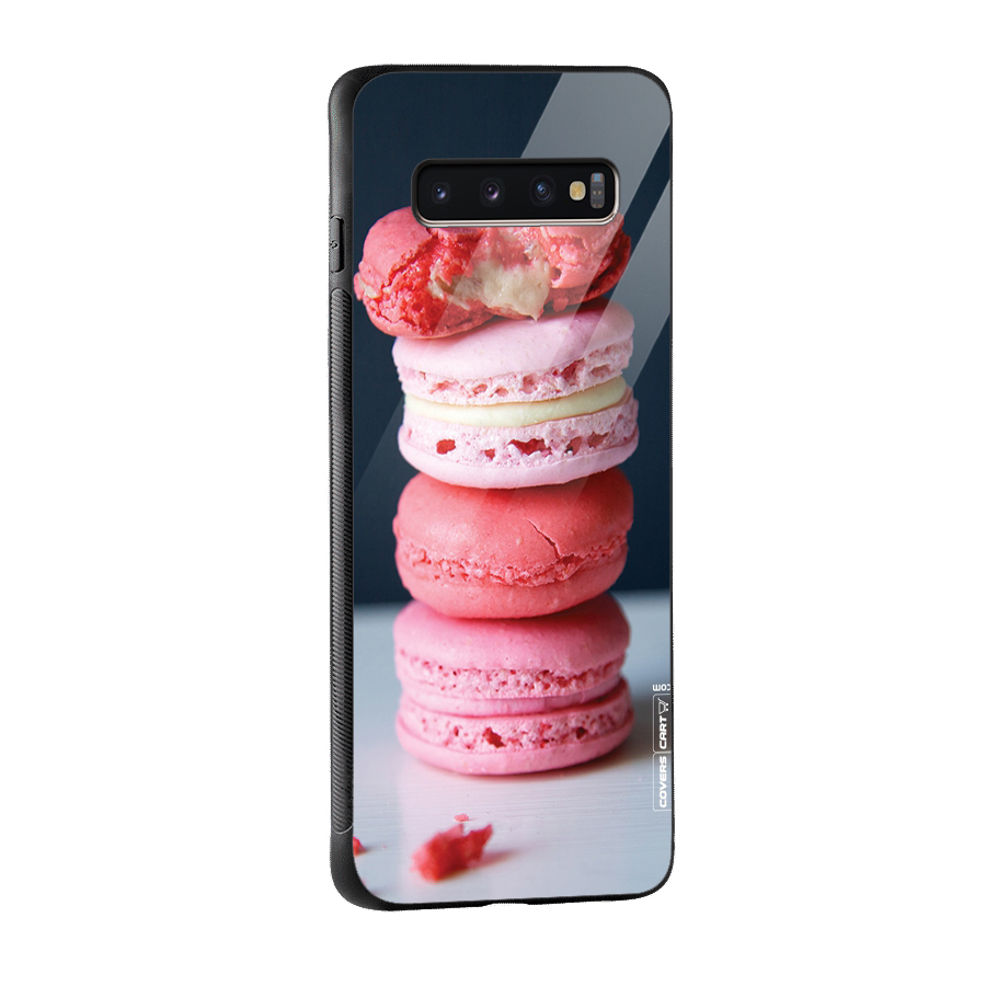 Pastel Macroons Glass Back Case for Galaxy S10 Plus