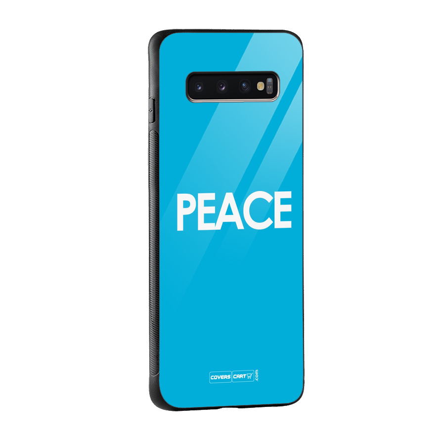 Peace Glass Back Case for Galaxy S10 Plus