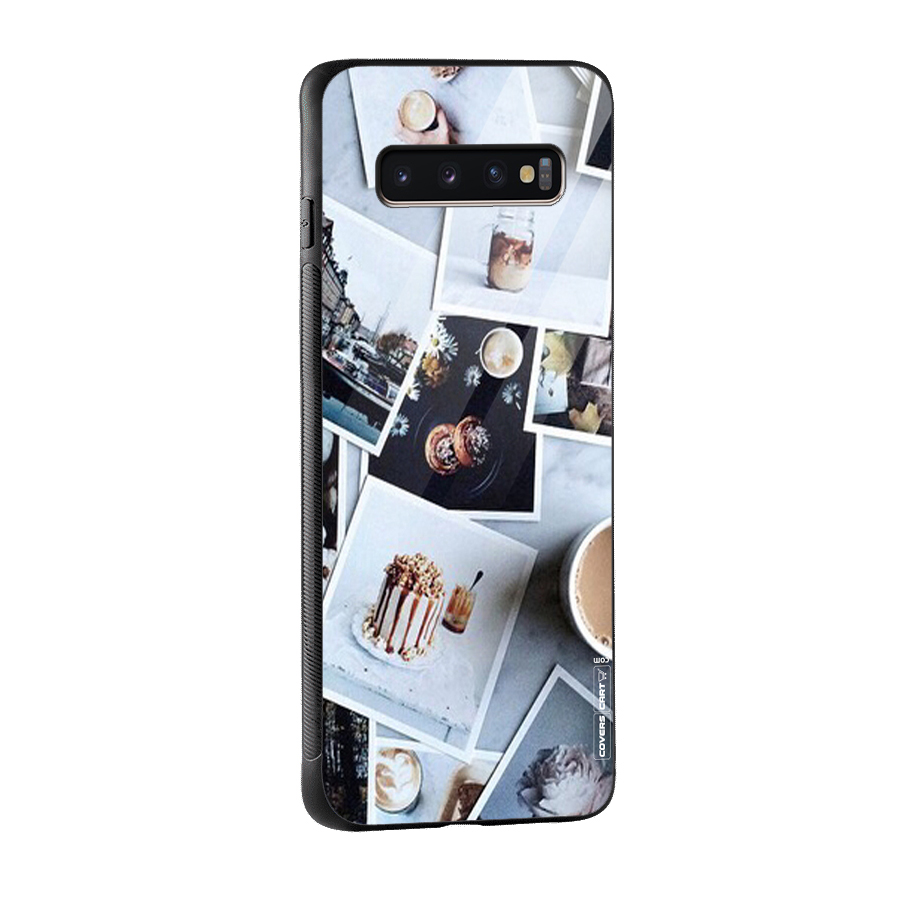 Pictures Coffee Glass Back Case for Galaxy S10 Plus