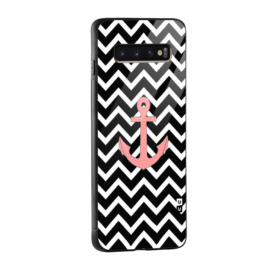 Pink Sailor Glass Back Case for Galaxy S10 Plus