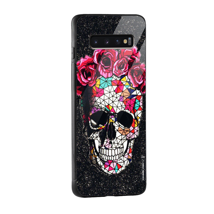 Pretty Dead Face Glass Back Case for Galaxy S10 Plus