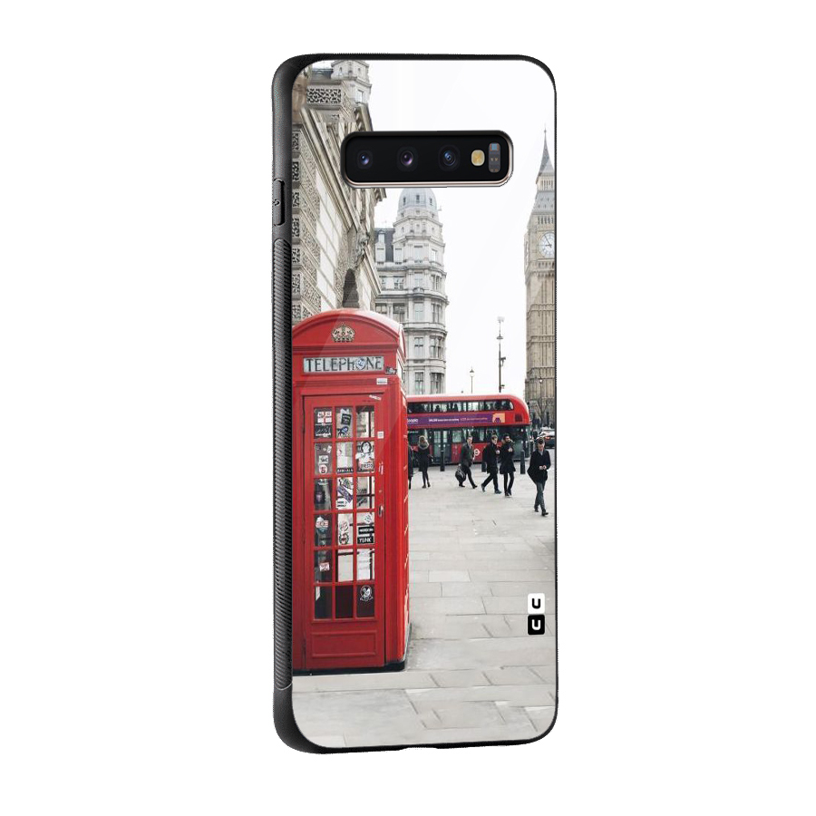 Red City Glass Back Case for Galaxy S10 Plus