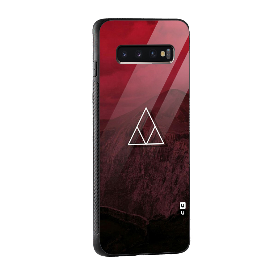 Red Hills Glass Back Case for Galaxy S10 Plus