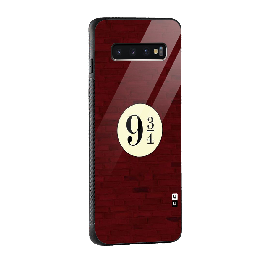 Red Wall Express Glass Back Case for Galaxy S10 Plus