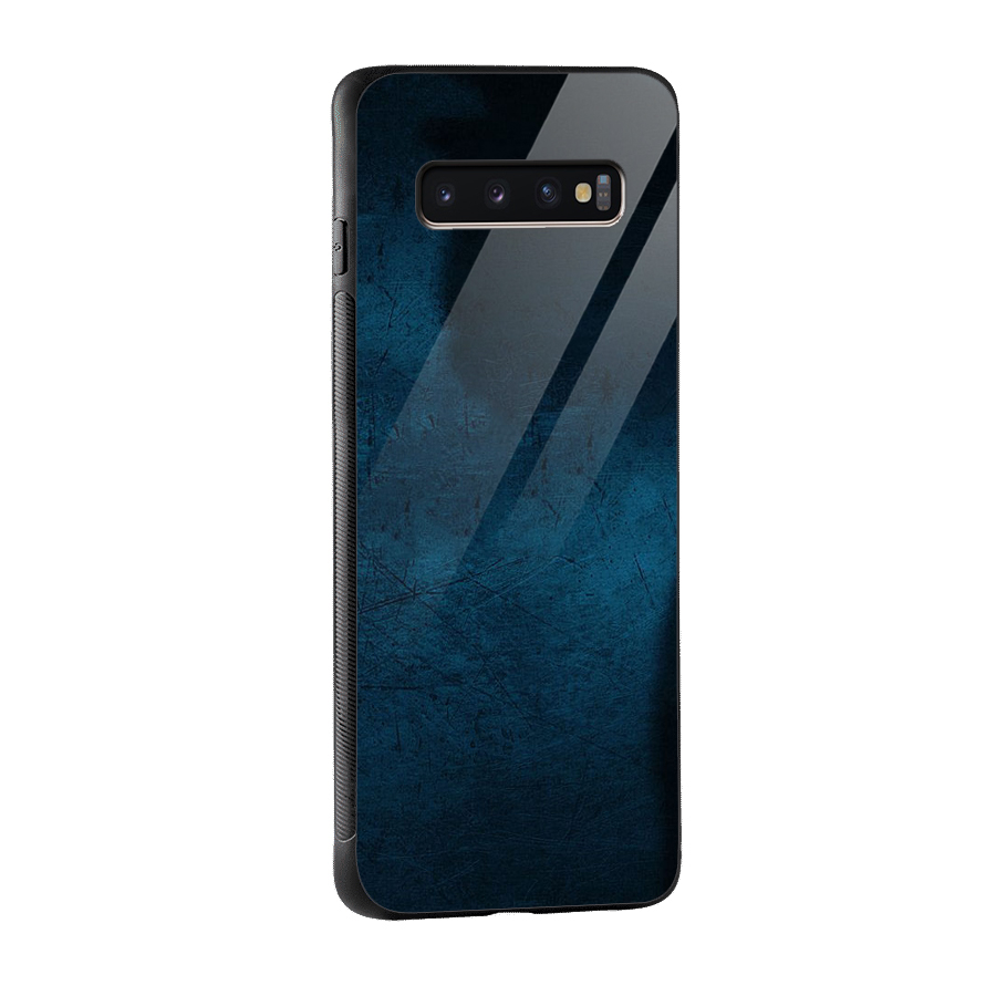 Royal Blue Glass Back Case for Galaxy S10 Plus