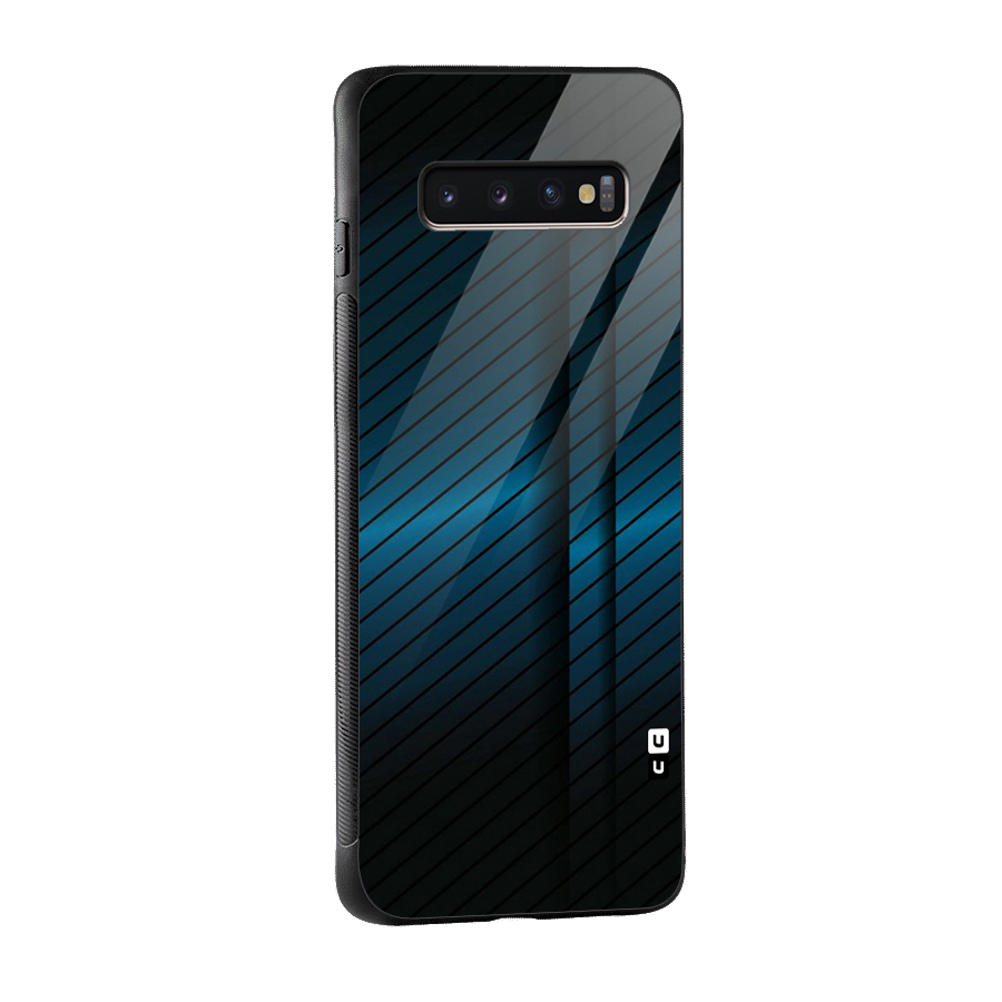 Royal Shade Blue Glass Back Case for Galaxy S10 Plus