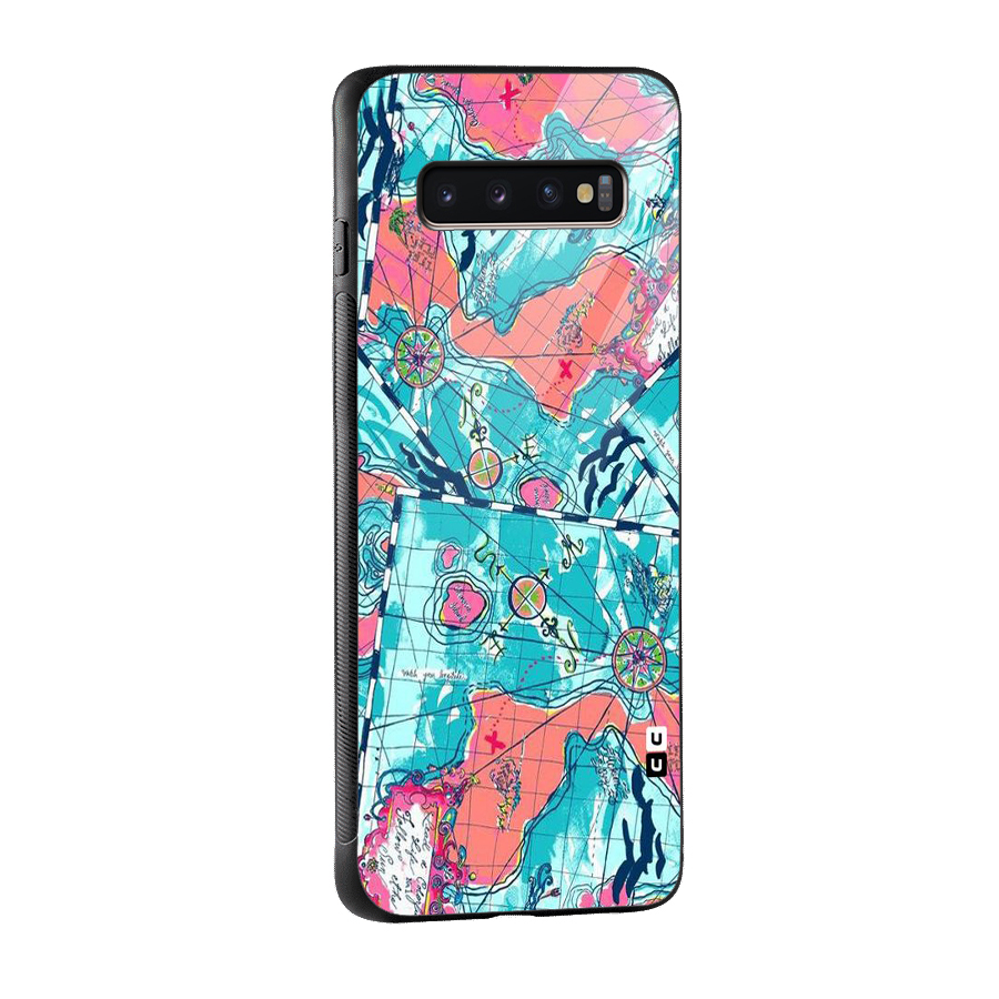 Sea Adventure Glass Back Case for Galaxy S10 Plus