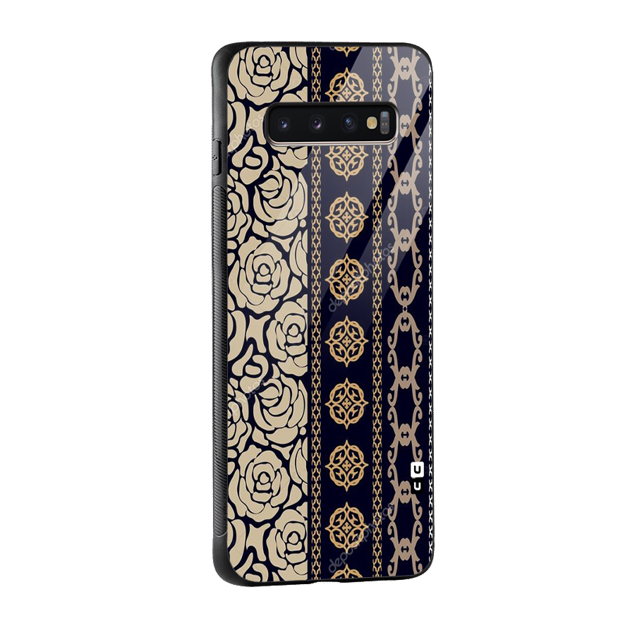 Seamless Pattern Glass Back Case for Galaxy S10 Plus