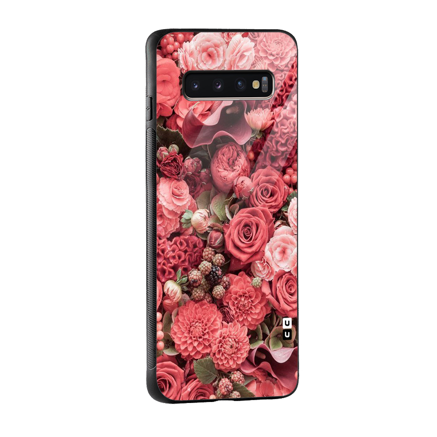 Shades Of Peach Glass Back Case for Galaxy S10 Plus