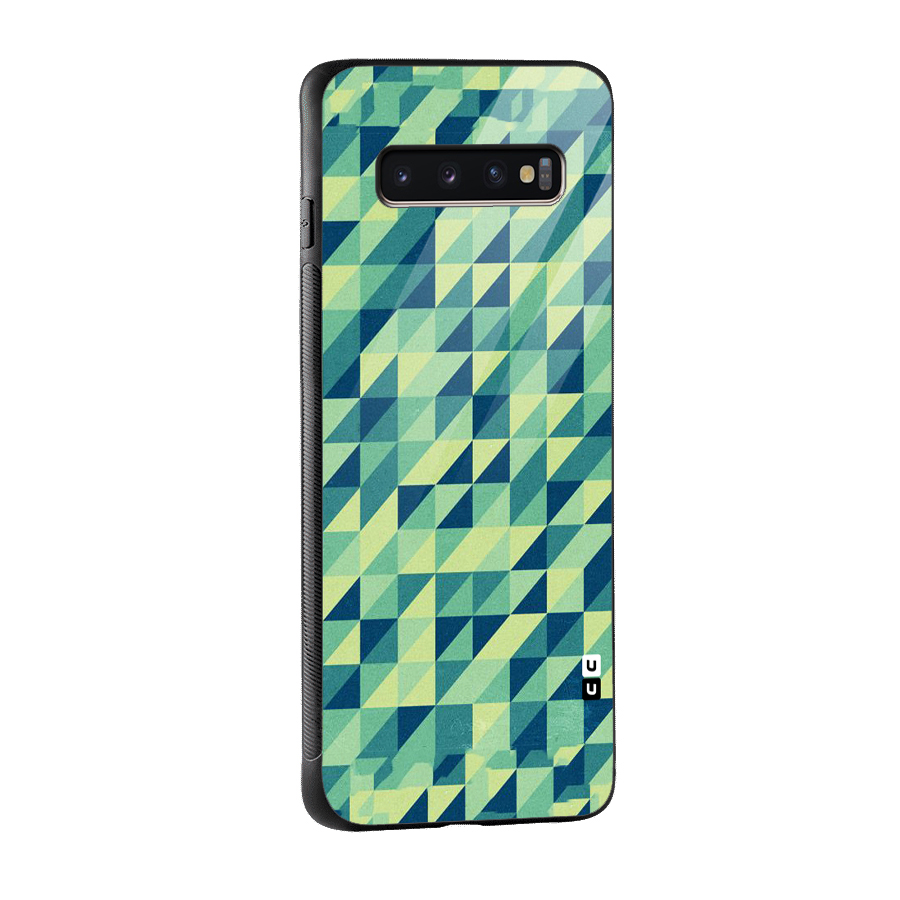 Shady Green Glass Back Case for Galaxy S10 Plus