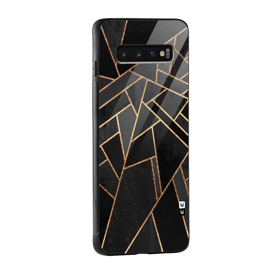 Sharp Tile Glass Back Case for Galaxy S10 Plus