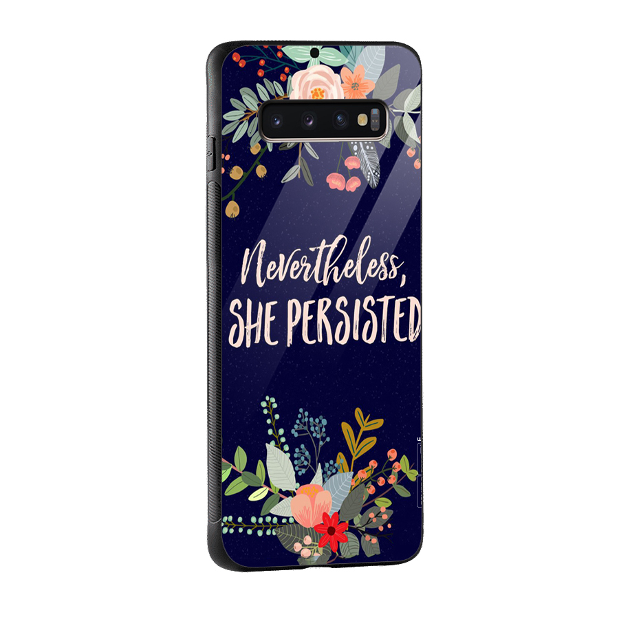 She Persisted Glass Back Case for Galaxy S10 Plus