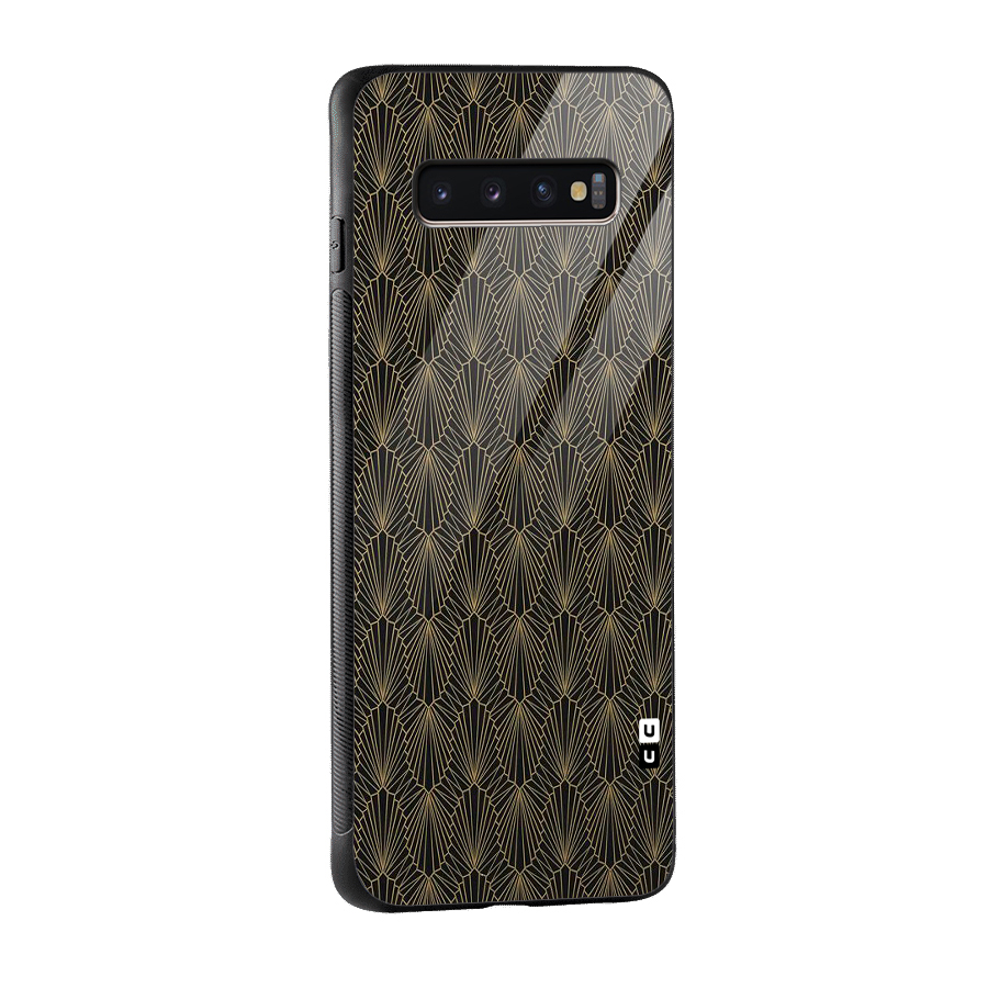 Small Hills Lines Glass Back Case for Galaxy S10 Plus