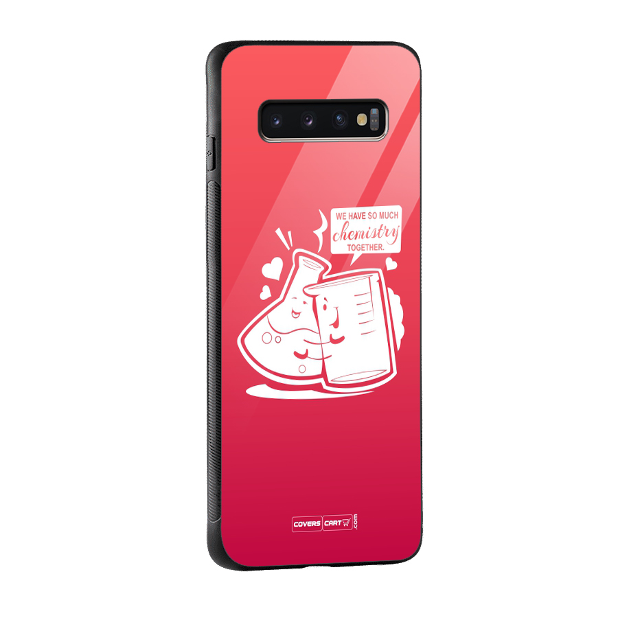 So Much Chemistry Glass Back Case for Galaxy S10 Plus