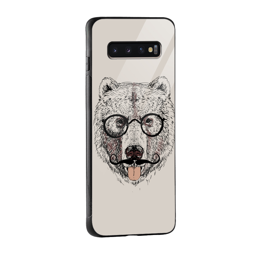 Studious Bear Glass Back Case for Galaxy S10 Plus