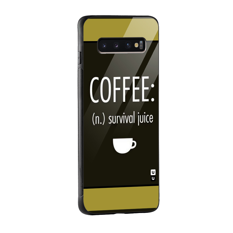 Survival Juice Glass Back Case for Galaxy S10 Plus