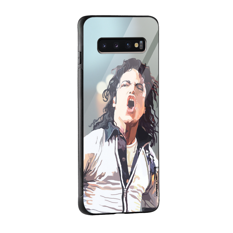 The Legend Michael Jackson Glass Back Case for Galaxy S10 Plus