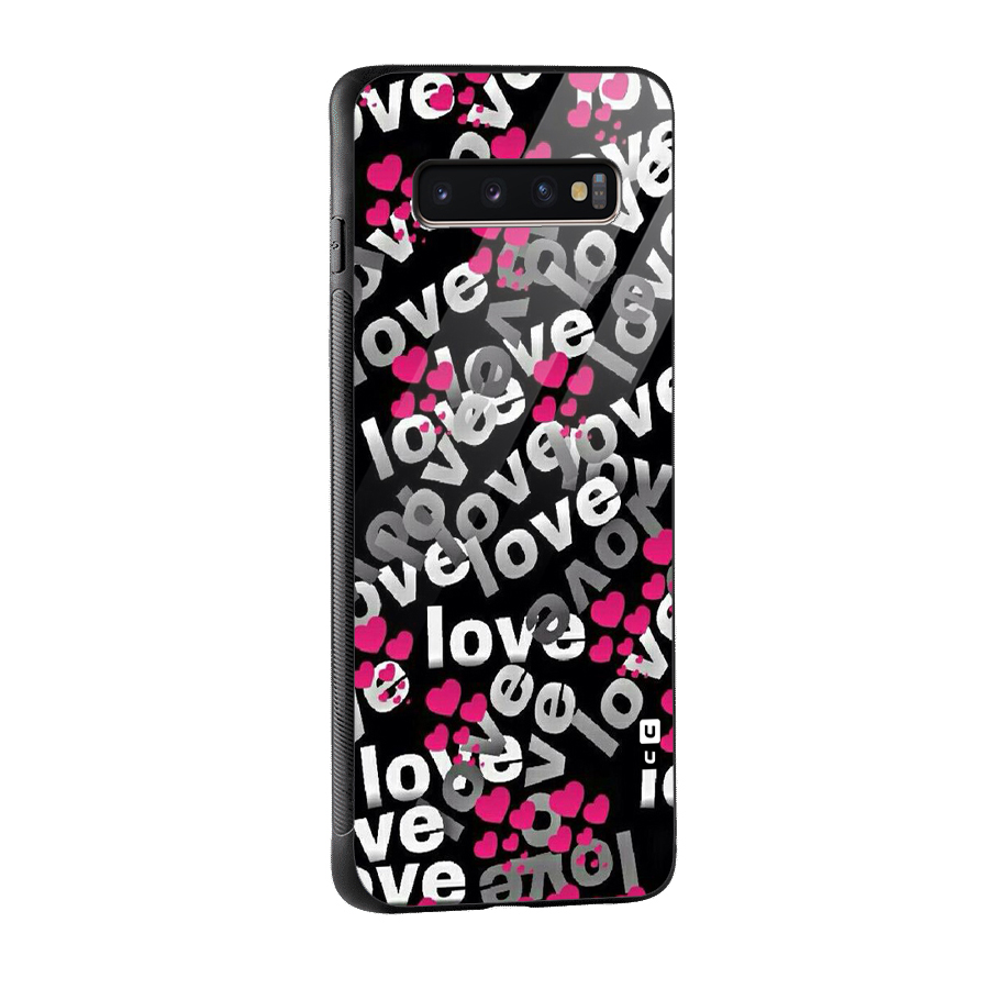 Too Much Love Glass Back Case for Galaxy S10 Plus