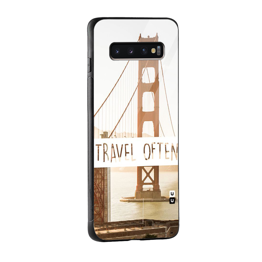 Travel Often Glass Back Case for Galaxy S10 Plus