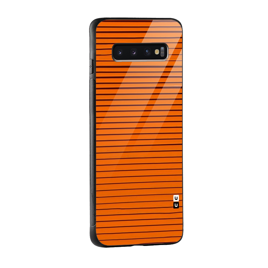 Trippy Stripes Glass Back Case for Galaxy S10 Plus