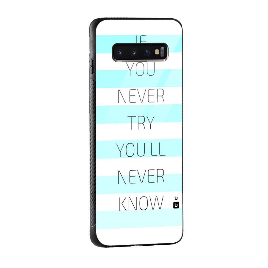 Try Know Glass Back Case for Galaxy S10 Plus