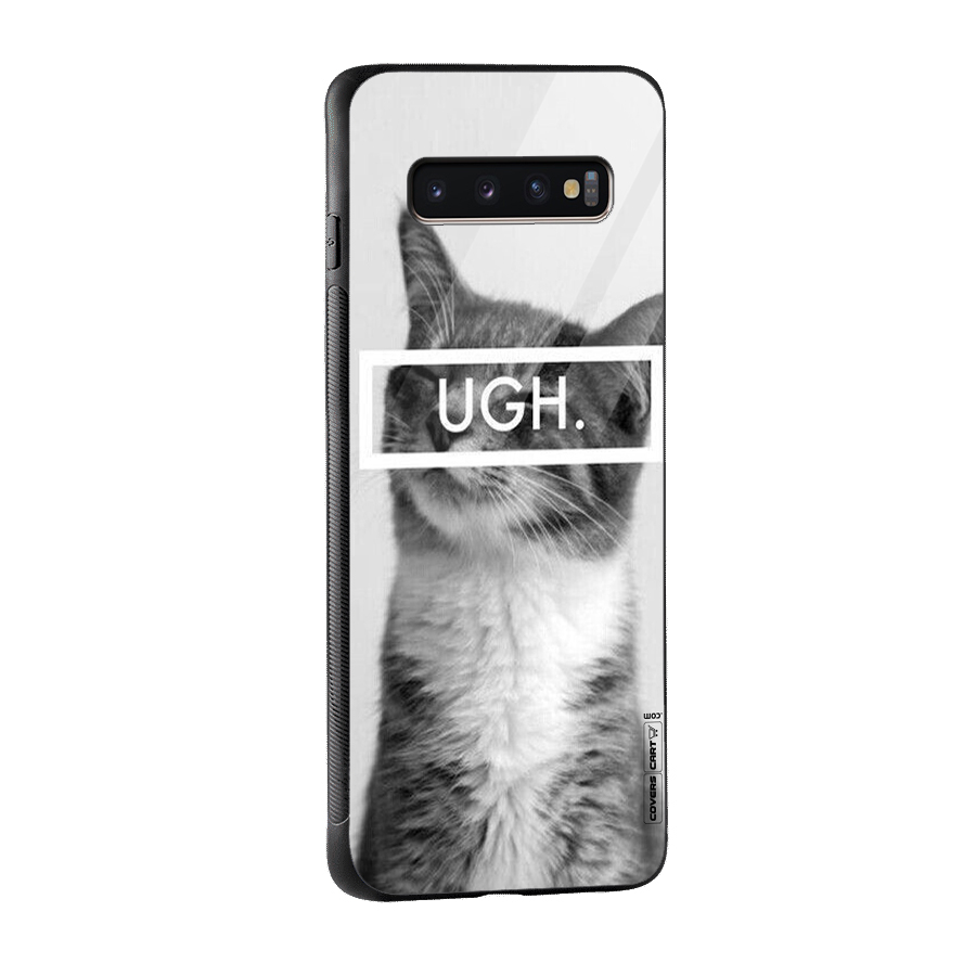Ugh Kitty Glass Back Case for Galaxy S10 Plus