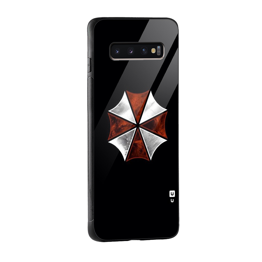 Umbrella Design Glass Back Case for Galaxy S10 Plus