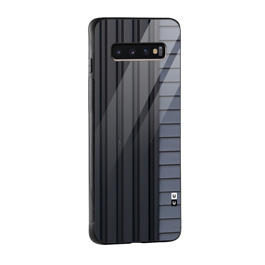 Vertical Horizontal Glass Back Case for Galaxy S10 Plus