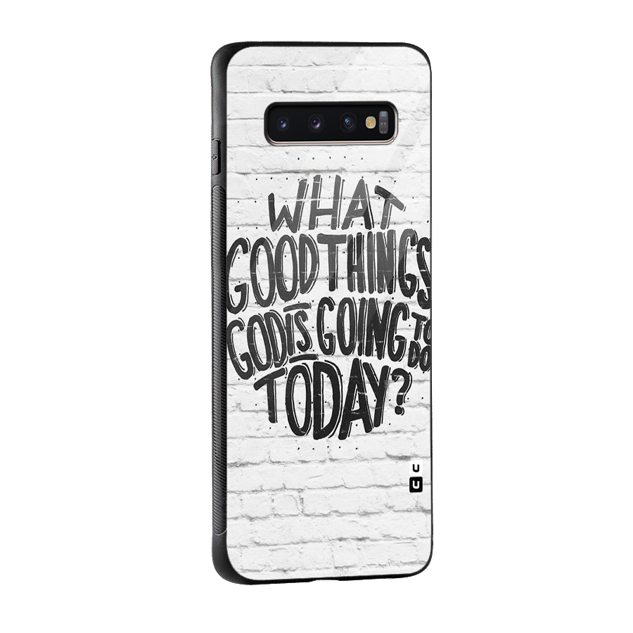 Wall Good Glass Back Case for Galaxy S10 Plus