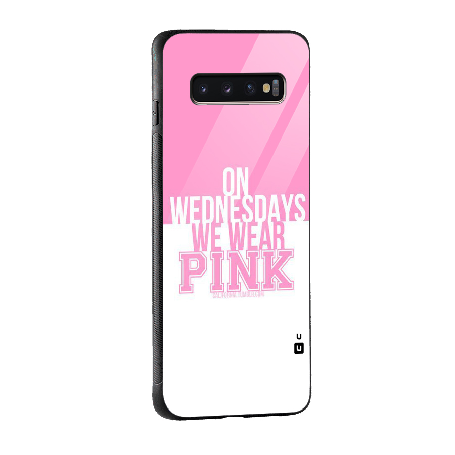 Wear Pink Glass Back Case for Galaxy S10 Plus