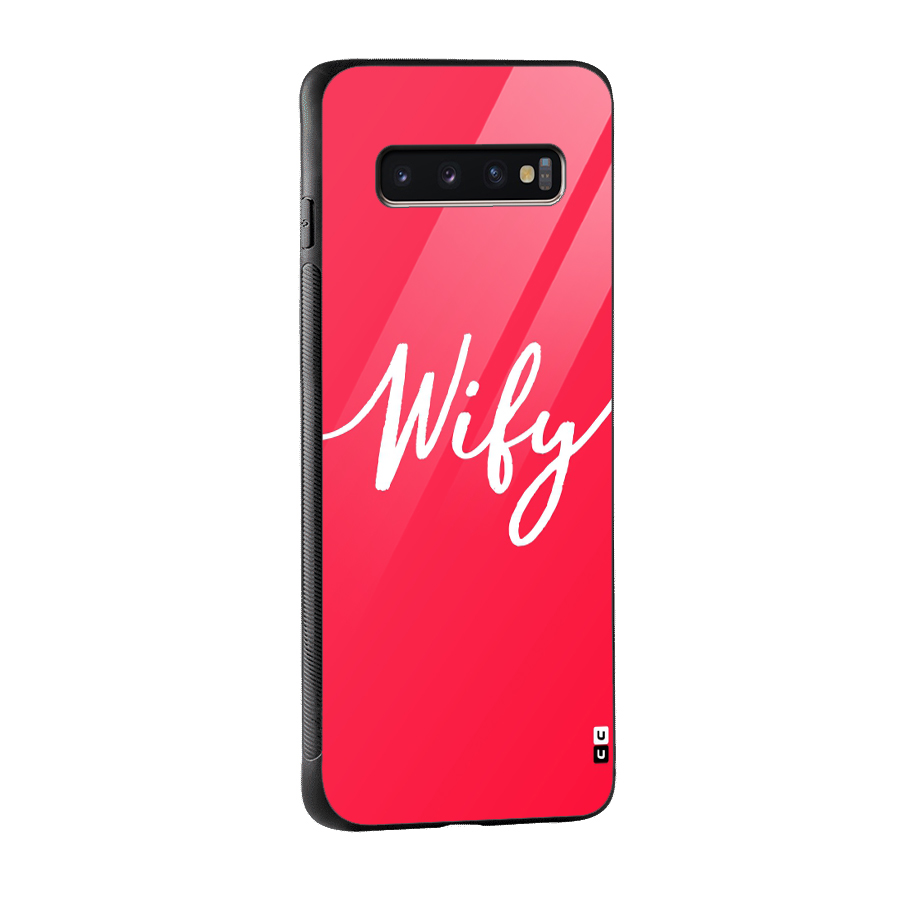 Wify Glass Back Case for Galaxy S10 Plus